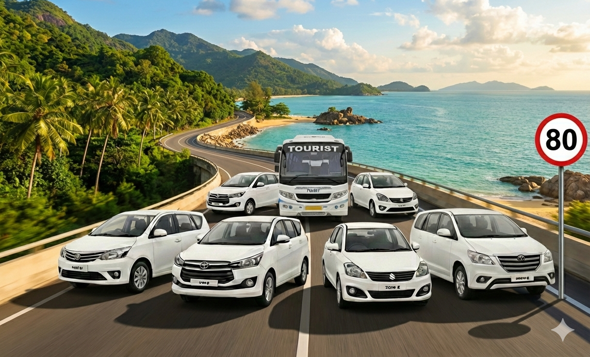 Astra Travels vehicle on the road